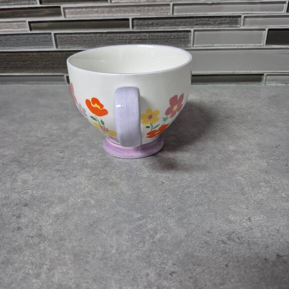 Davids Tea Floral Footed Tea Cup - Picture 2 of 6